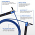 RDX C3 ADJUSTABLE SKIPPING ROPE/Blu-4